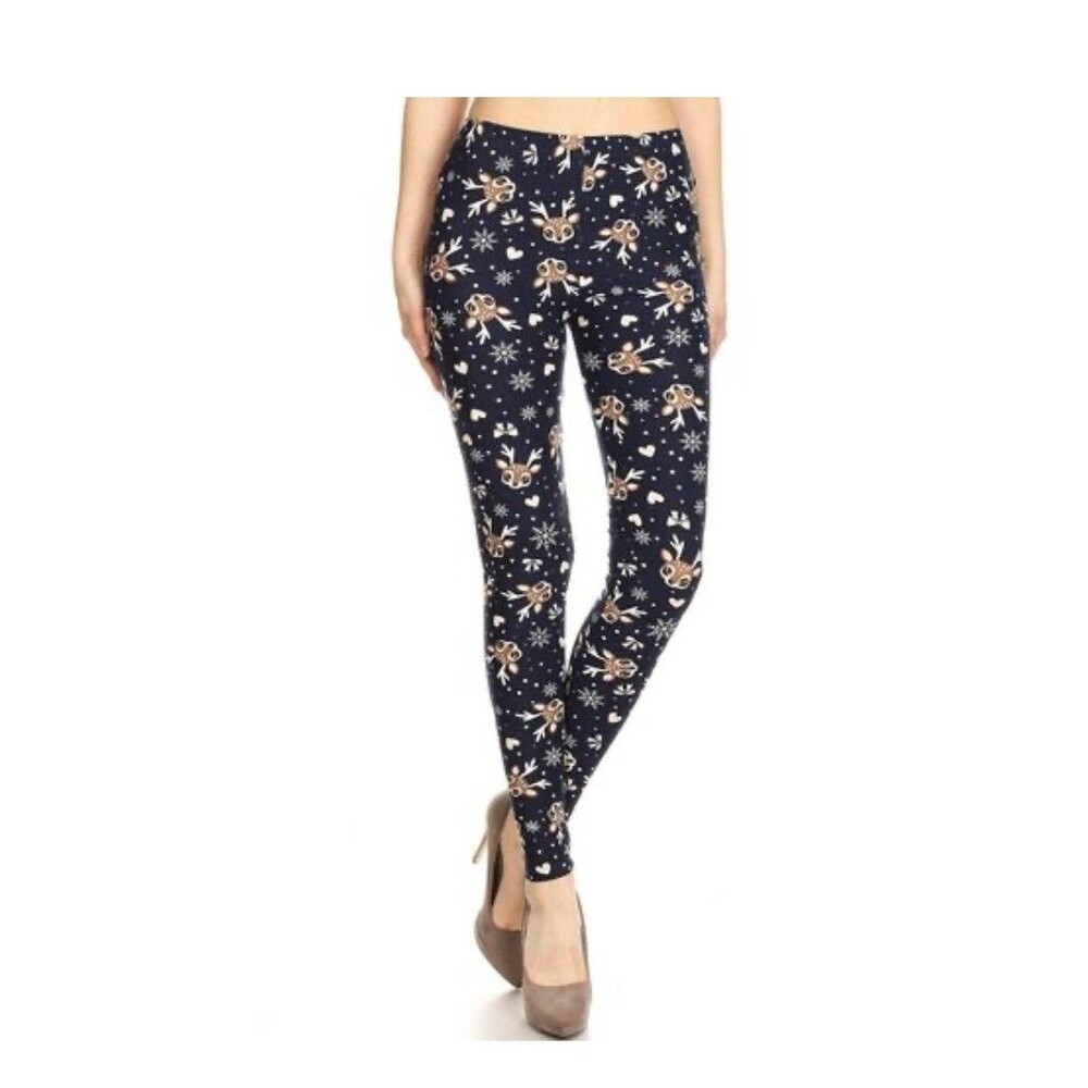 Baby Reindeers Christmas.  Super Cute!! Buttery Soft Leggings - Plus Size 12-18